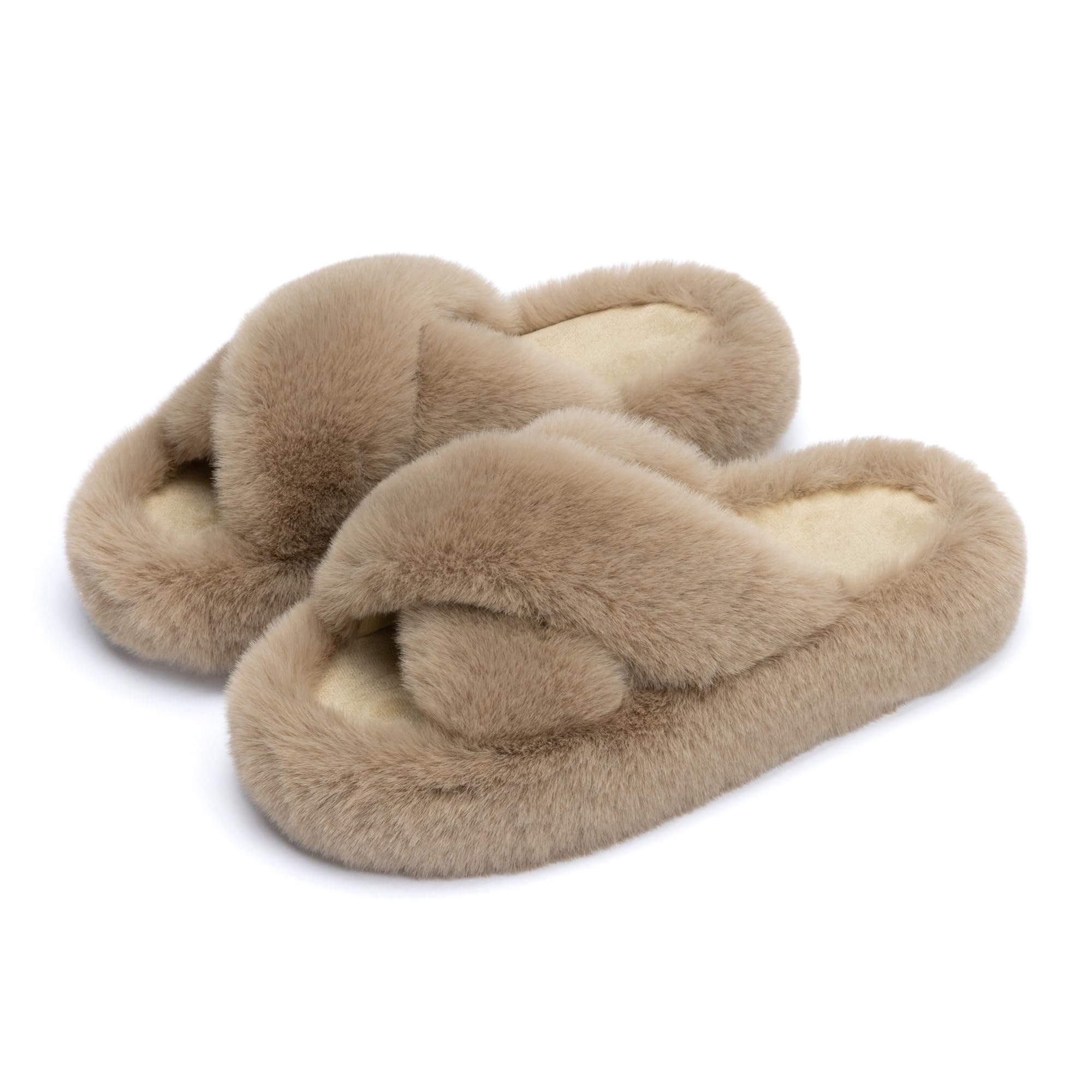 [Chantomoo] Women Women Slippers Memory Foam House & Bedroom Women Fluffy Plush 