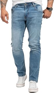Lorenzo Loren Men's Jeans Distressed Look Regular Fit W29-W44 L30-L38
