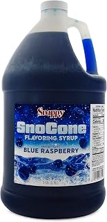 Snappy Blue Raspberry SNO Cone Syrup, 1 Gallon