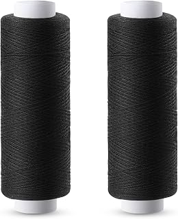Sewing Thread, 2 PCS 200 Yards Thread, Black Sewing Machine Thread