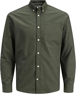 JACK & JONES Men's Shirt Long Sleeve with Collars Slim Fit Casual Top Wear