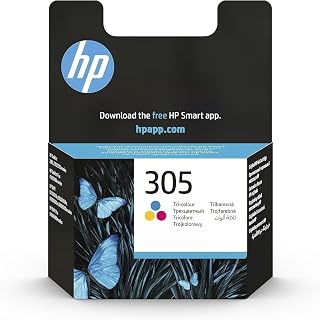 HP 305 Cartucho de Tinta Original Tricolor | Compatible with HP DeskJet 2700, 4100, HP Envy 6020 series, 6030, 6420, 6430, 100 pages (3YM60AE)
