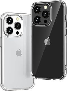 ONES iPhone 14 Pro HD Clear Slim Hard Case [Shockproof] [Camera & Screen Protect] [Anti Yellow] Air Cushion, PC + TPU Bumper Hybrid Protective Transparent Ultra-Thin Cover for Apple 6.1 inch