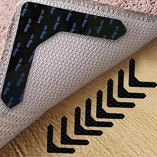 8 Pieces Non-Slip Carpet Stickers, Reusable, Washable for Hardwood Floors and Home Use