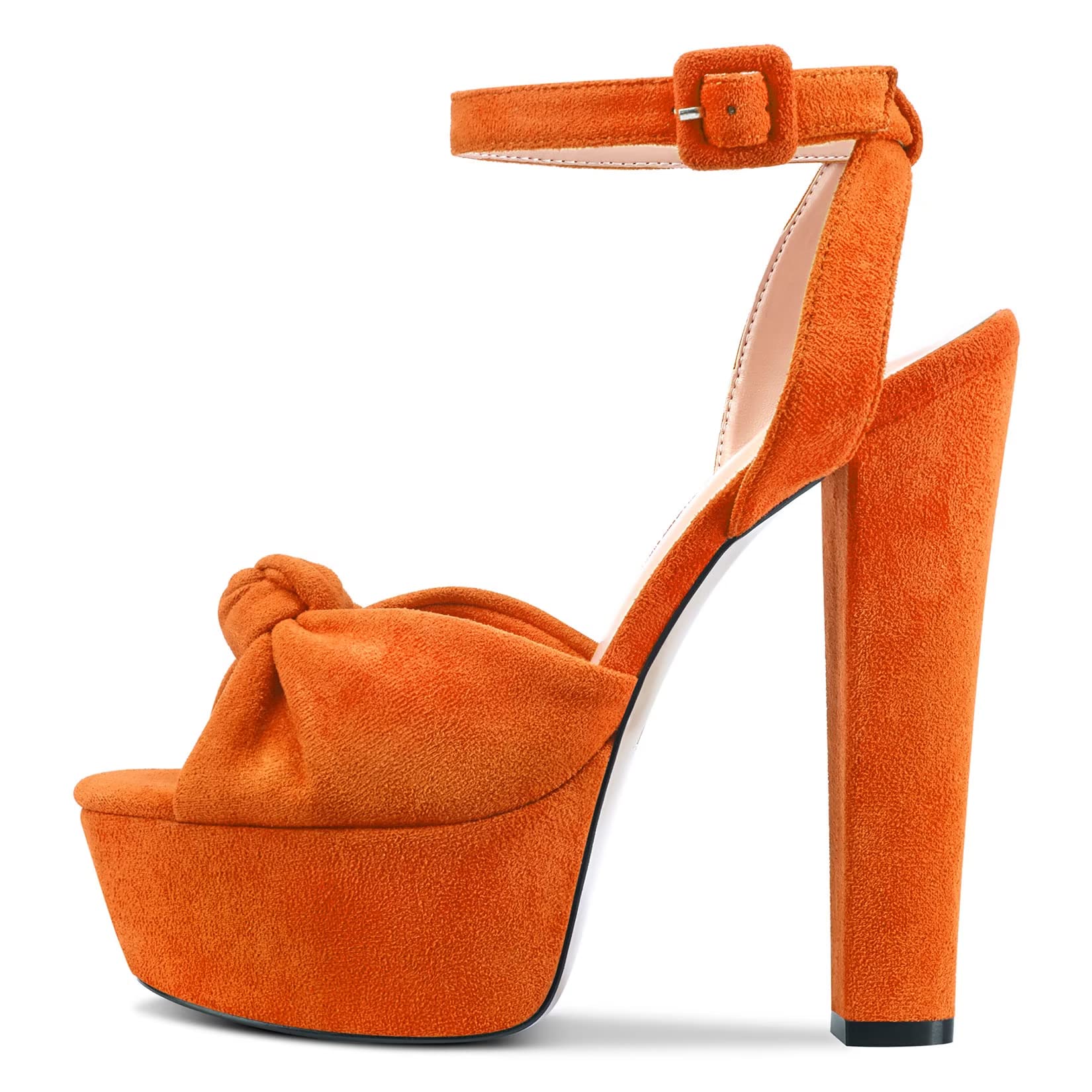 Castamere Women's High Block Chunky Platform Heel Open Toe Straps Ankle Bow Tie 