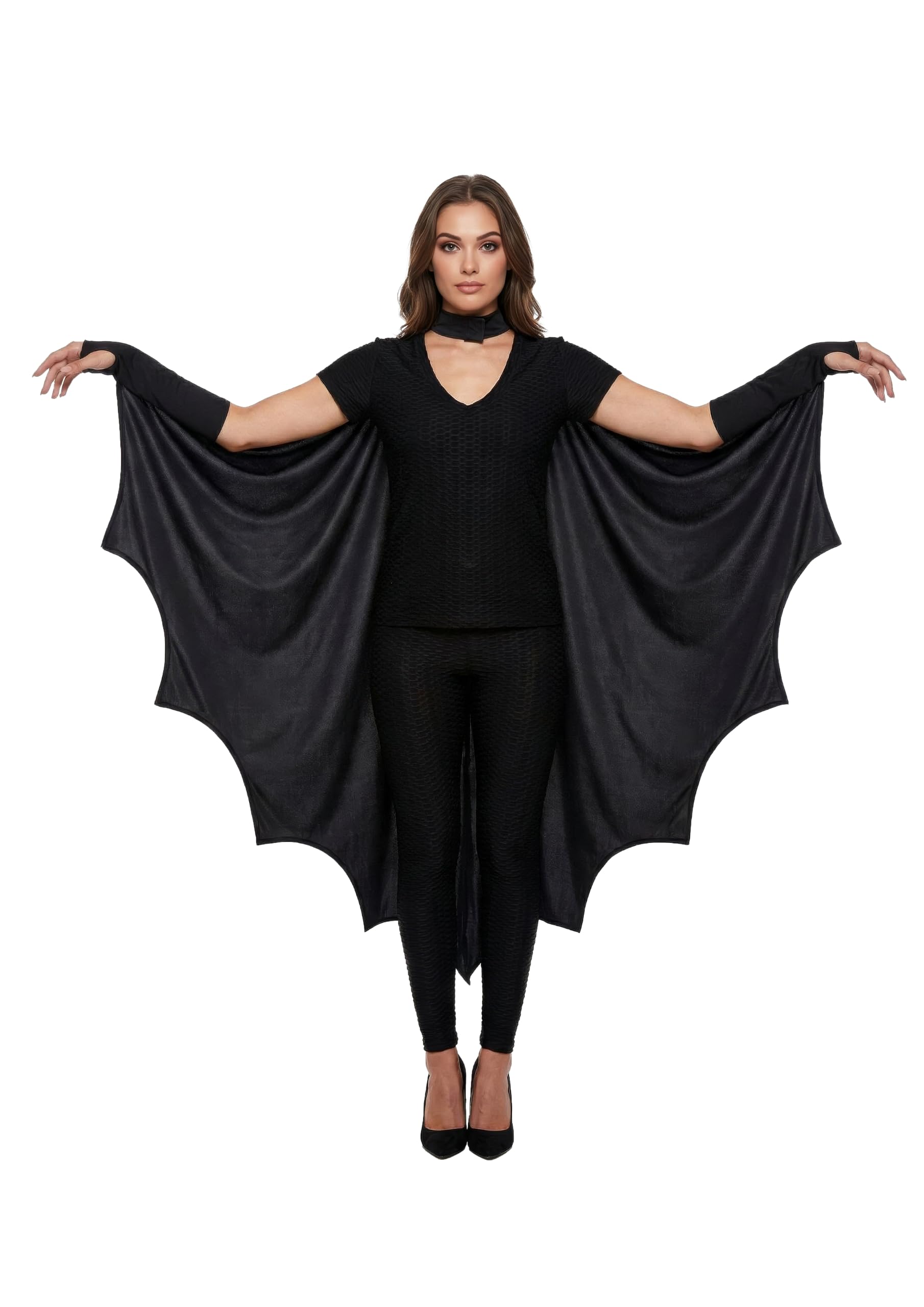HENBRANDT Bat Wings Cape Adult Halloween Fancy Dress Costume Accessory | One Siz