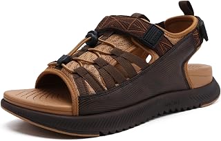 ONCAI Men's Sandals, Hiking Sandals with Orthotic Insoles and Arch Support, Outdoor Sports, Summer, Size EU 40-48