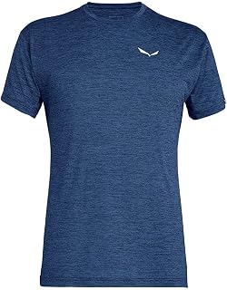 SALEWA, Puez Melange Dry T-Shirt Herren, Blau, 3XL
