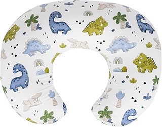 Nursing Pillow &amp; Breastfeeding Pillow – Ergonomic C-Shape for Breastfeeding &amp; Bottle Feeding, Standard Size Breathable with Washable Cover, Hypoallergenic,Tummy Time &amp; Sitting Support (0-12Months)