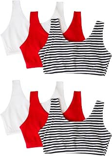Fruit of the Loom Women's Built Up Tank Style Value Pack Sports Bra (Pack of 4)