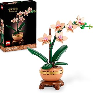 LEGO Botanicals Mini Orchid 10343 | 274 Pcs Artificial Flower Pot Artificial Flower Bud Leaves Home Decor Birthday Gift Set for Adults