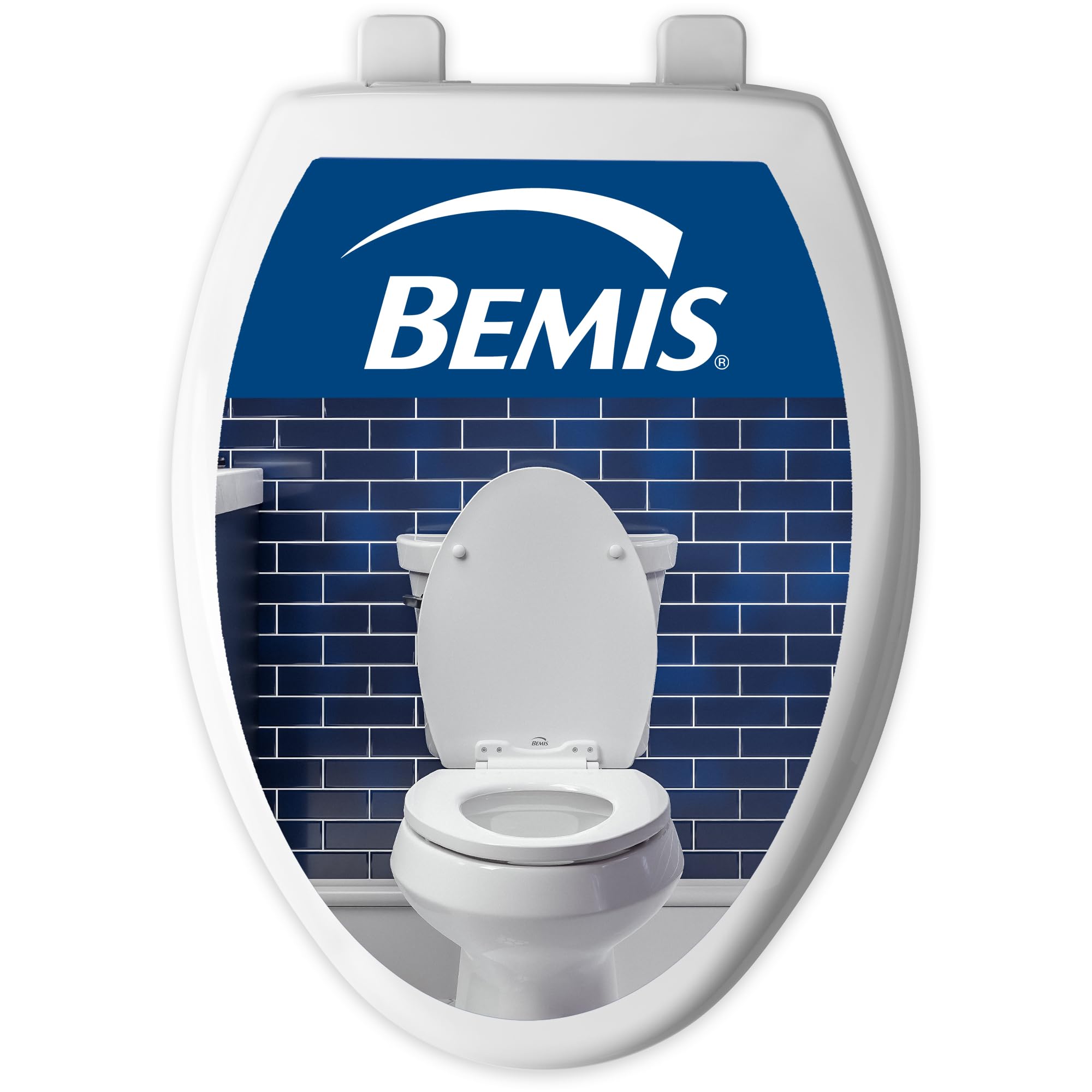 Bemis 170 Durable Plastic Toilet Seat, Elongated, White | Resists wear and stain