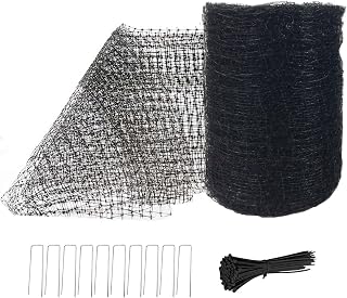 Feitore Deer Fence Netting, 7x100ft Garden Net Bird Netting,Reinforced Edge | Anti-UV Garden Fencing Kit for Plants Fruit Tree Vegetable Protection from Animals, 3/4" Fine Mesh, 10 Stakes & 50 Zip Ties