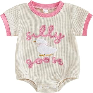 Newborn Baby Boy Girl Summer Clothes Funny Print Sweatshirt Romper Oversized Infant Short Sleeve Bodysuit