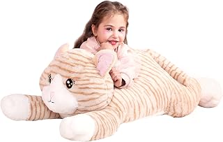 IKASA 30" Giant Cat Stuffed Animal, Super Soft, Zipper-Free Plush