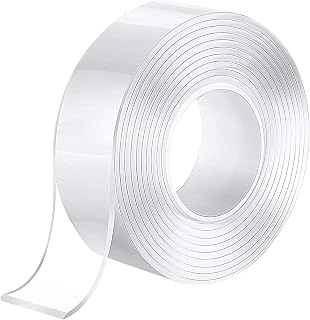 Nano Adhesive Tape,Multipurpose Transparent Double Sided No-Trace Removable Glue Tape,Washable Strong Sticky Wall Tape Strips, Poster Carpet Tape for Paste Items,Household