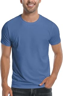 Pioneer Camp Men's Bamboo Viscose Shirts Soft Breathable T-Shirt Crew Neck
