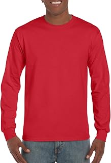 Gildan G2400 Ultra Style Cotton Long Sleeve T-Shirt Men's Shirt (Pack of 1)