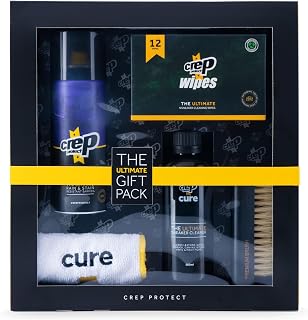 Crep Protect Ultimate Shoe Care Gift Set - Suede Protector Spray - Sneaker Cleaner Solution - Cleaning Wipes - Premium Shoe Brush - Microfiber Cloth | Sneakerhead Gift for Men & Women