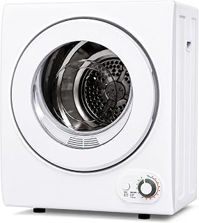 Temprium Portable Clothes Dryer for Laundry | 1.5 Cu. Ft 120V Electric Dryer, Small Portable Dryers for Clothes, 850W Dryer Machine for Apartments