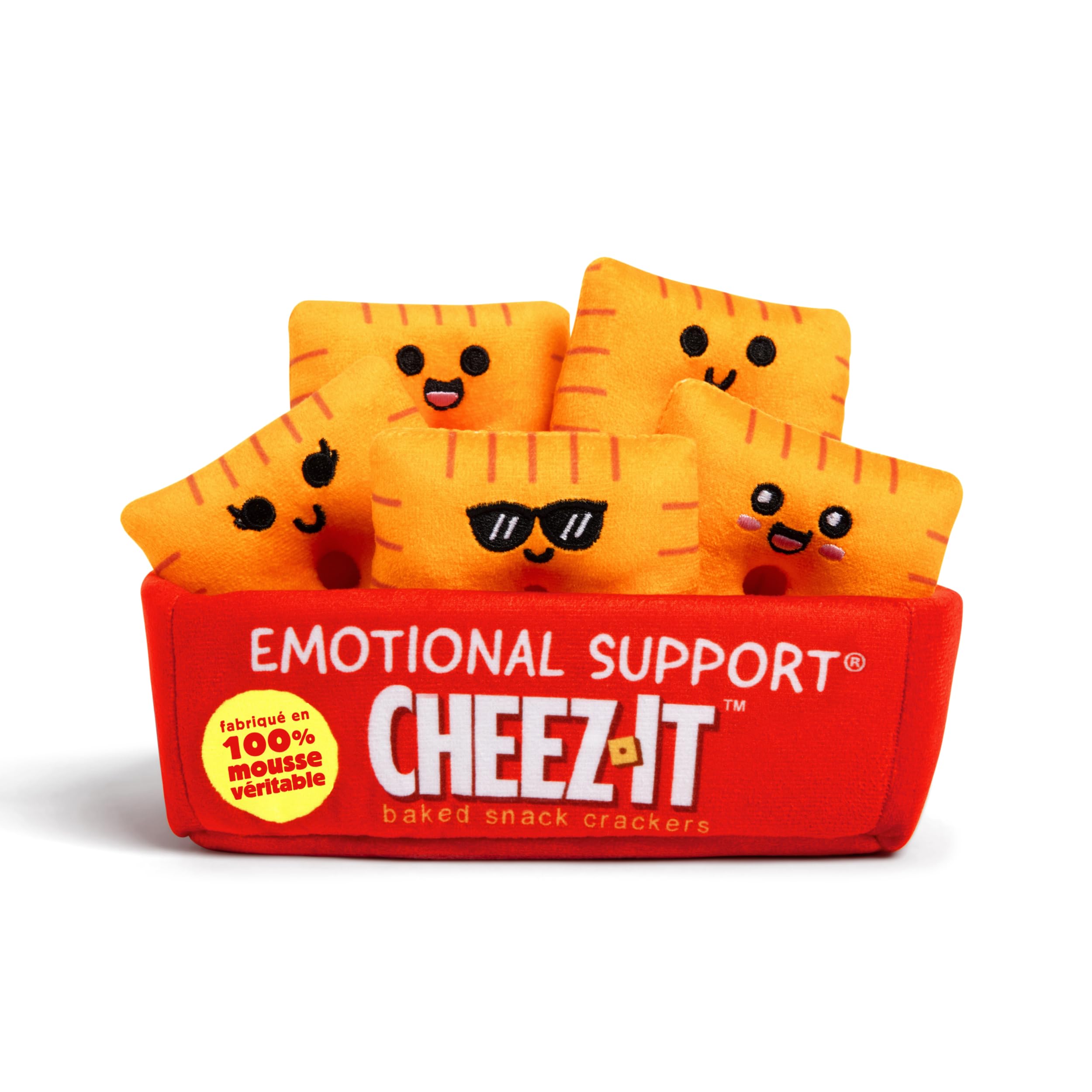 Emotional Support Pals Cheez-It, Cute Stuffed Animals by Relatable | Squishy Toy