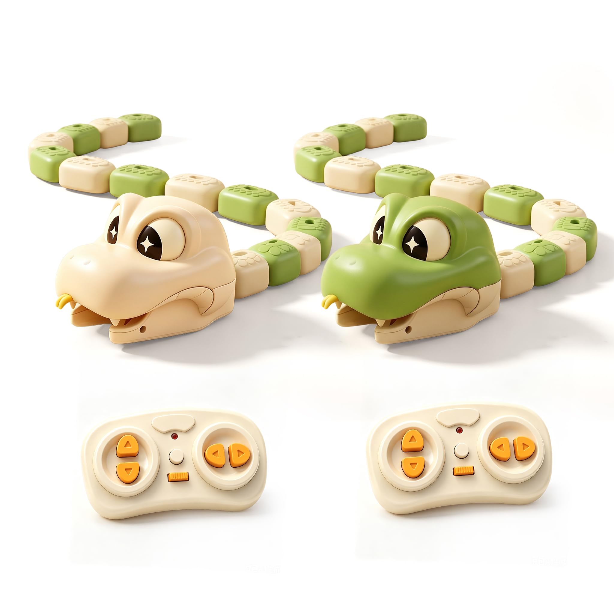 Magnetic Remote Control Snake Game Toy, Fun Remote Controlled Snake Battles,Indo