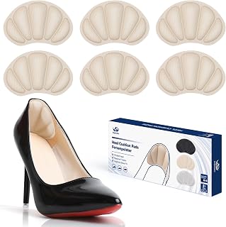 Heel Pads, 3 Pairs of Self Adhesive Heel Shoe for Loose Shoes, Non-Slip Cushion Heel for High Heels, Sneakers, Leather Shoes Too Large
