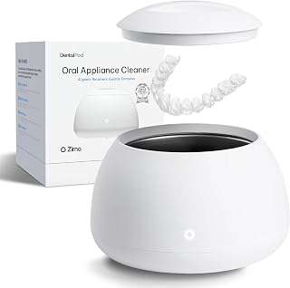 Zima Dental Pod: Ultrasonic Cleaner Machine for Retainers, Aligners, Mouth Guards, Night Guards, dentures & Braces. Award Winning, Engineered for Oral appliances.