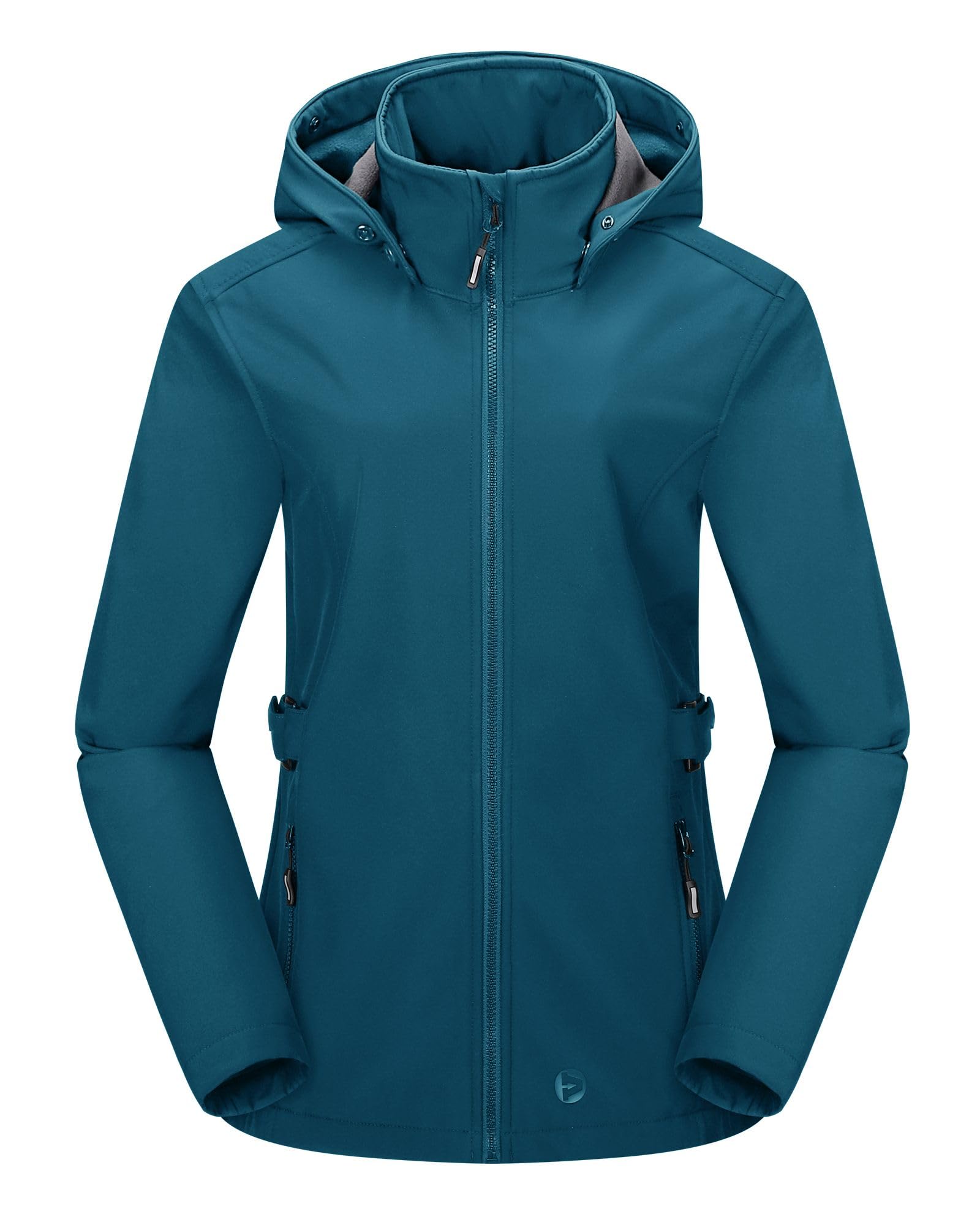 Outdoor Ventures Women's Softshell Jacket Short Lined Functional Jacket Waterpro