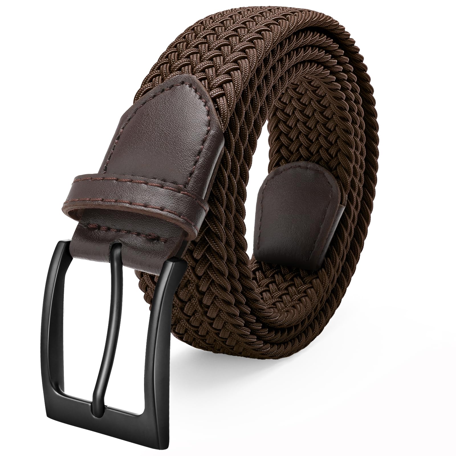 Men's Golf Belt, Stretch Braided Elastic Belt for Casual Wear