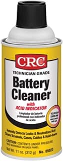 CRC Tech Grade Battery Cleaner w/Acid Indicator - 11 oz | Battery Acid Cleaner, Terminal and Post Cleaning, Cable and Tray Treatment, Corrosion Removal