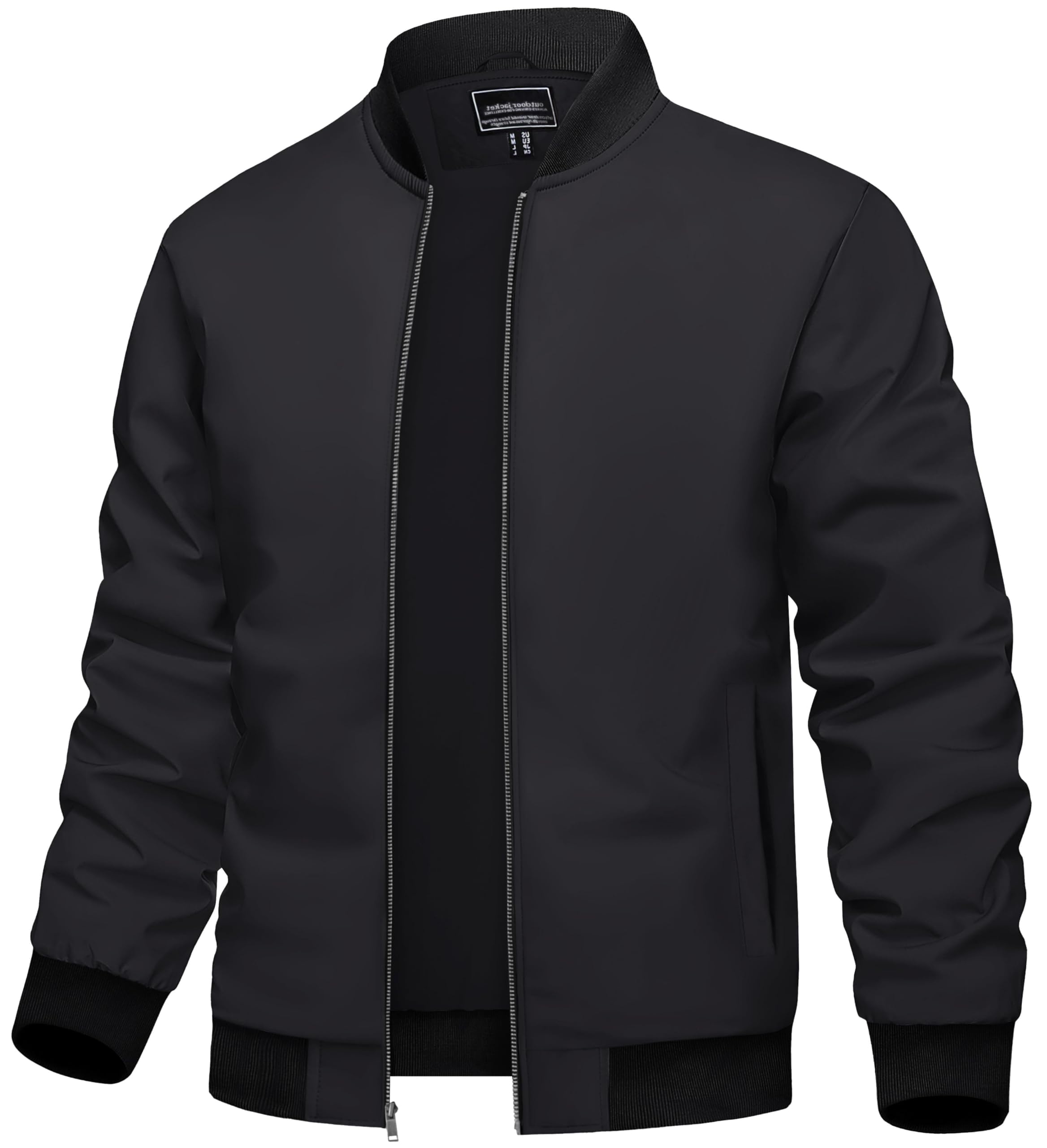 TACVASEN Bomberjacke Herren Übergangsjacke Blouson leicht Herbst College