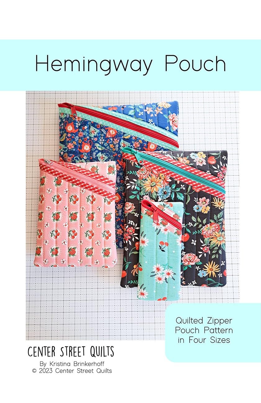 Center Street Quilts - Hemingway Pouch Pattern - CEN101