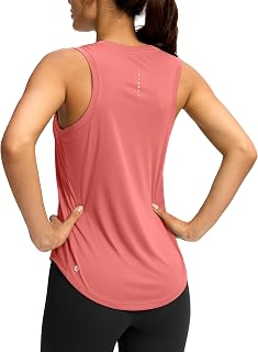 SANTINY womens sleeveless workout tops lightweight tennis yoga athletic running tank tops for women racerback tank tops