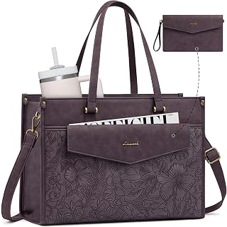LOVEVOOK Laptop Tote Bag Women 2-in-1 Work Purse Computer Briefcase Handbag