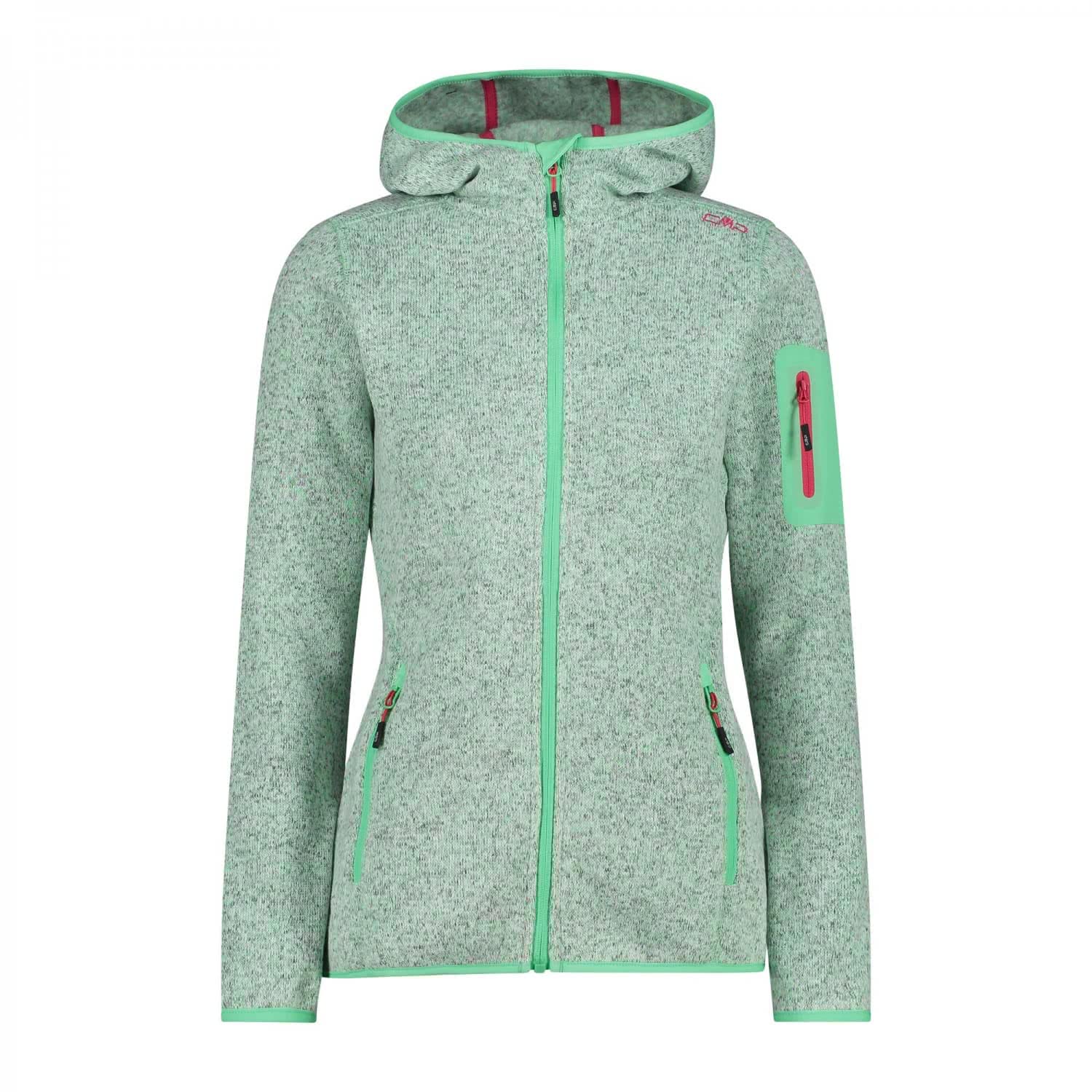 CMP Women's Knitted Tech Jacket with Fixed Hood