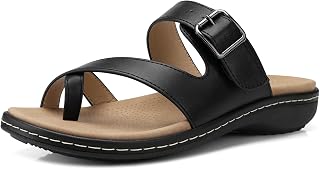 SHIBEVER Flip-Flops für Damen: Bequeme Sandalen mit Fußgewölbeunterstützung, elegante Sommer-Slipper, Ballenzeh-Schuhe