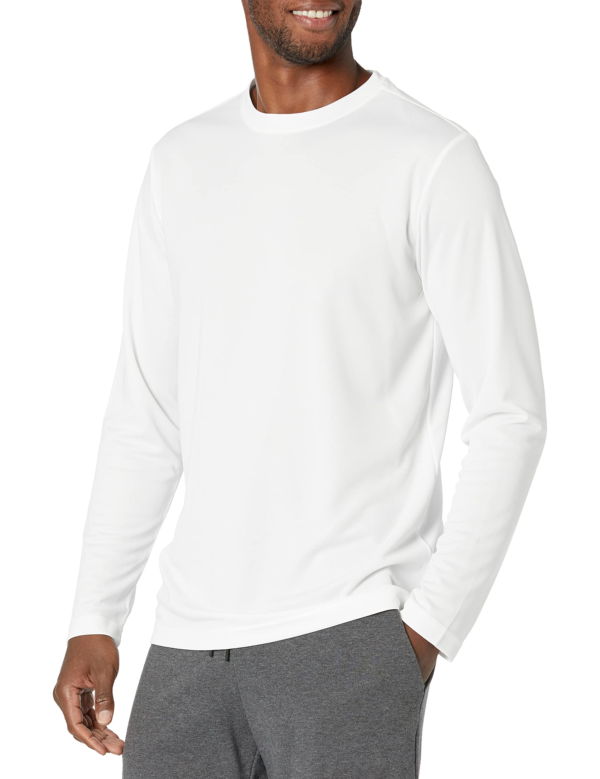 Amazon Essentials Men's Long-Sleeved T-Shirt Sports Technique