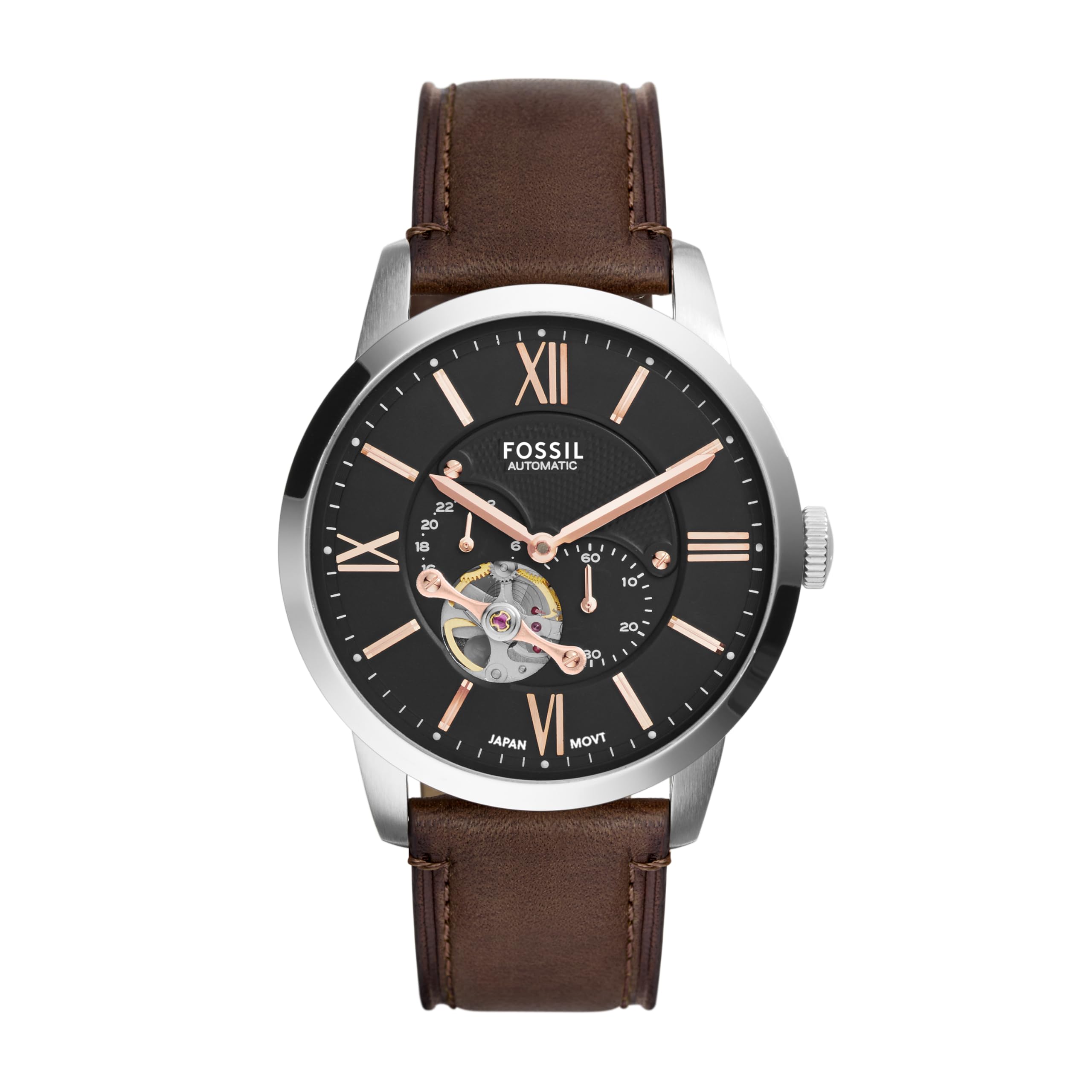 Fossil Men's Watch, Townsman Automatic Stainless Steel Watch for Men