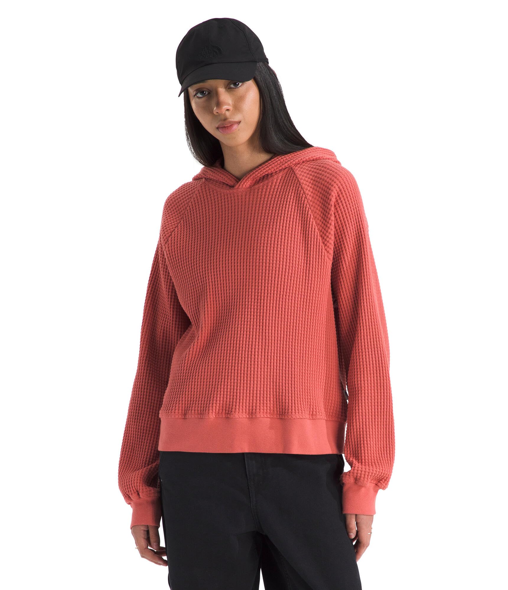 THE NORTH FACE womens Chabot Hoodie | 2 Piece Hood With Front Overlap, Rib Knit 