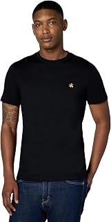 BROOKS BROTHERS Short Sleeve Cotton Crew Neck Logo T-Shirt Men's T-Shirt (Pack of 1)