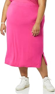 Amazon Essentials Ladies Ladies Slip On Knit Midi Skirt (Available in Plus Size)
