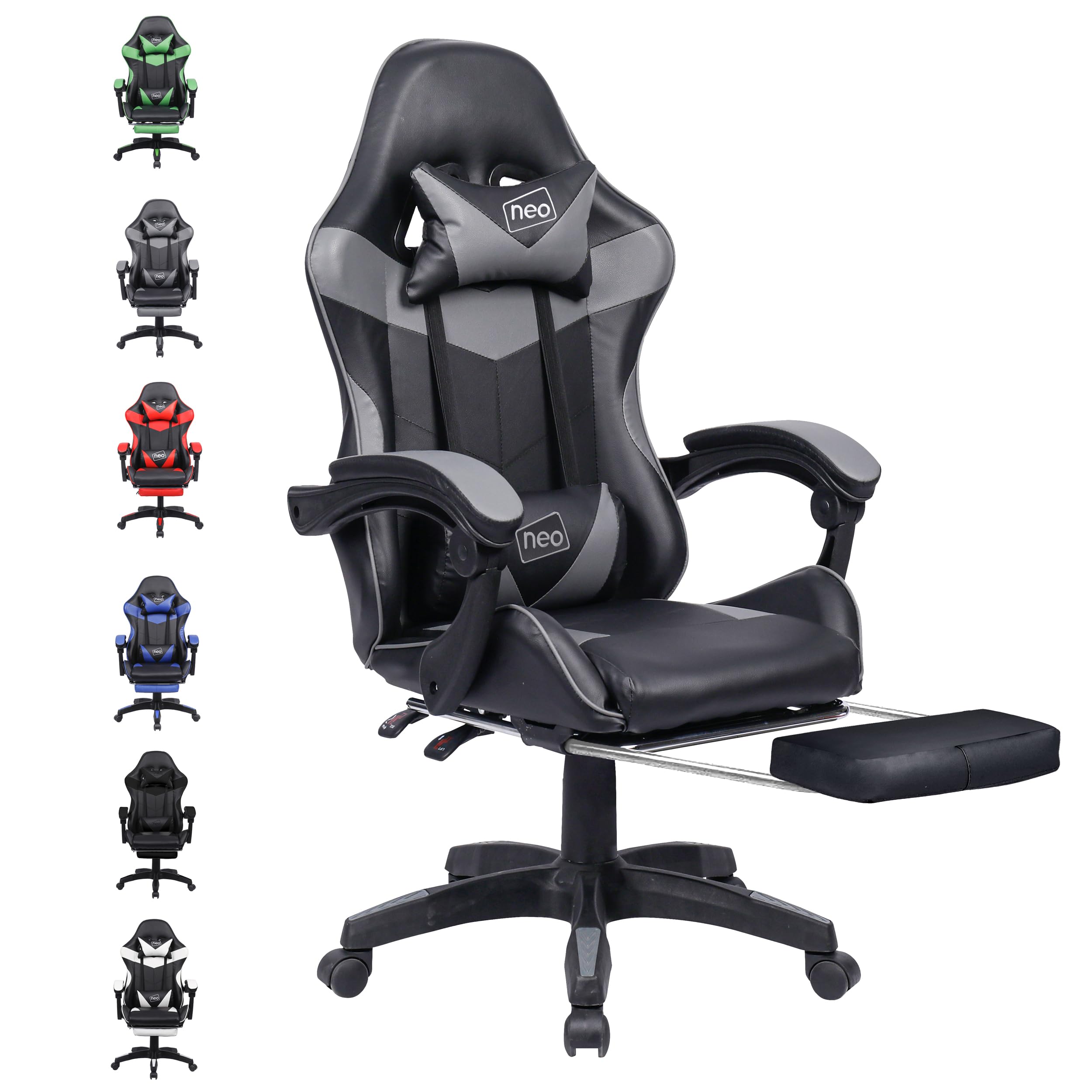 Neo Executive PU Leather Massage Sport Racing Gaming Home Office Computer Chair 