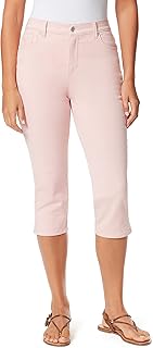 Gloria Vanderbilt Jeans Capri Amanda da Donna, Rosa Nastro, 42 Regular, Nastro Rosa, 44