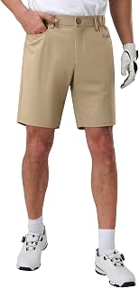 Pioneer Camp Men's Golf Shorts Stretch Golf Half Pants Shorts with 3 Pockets