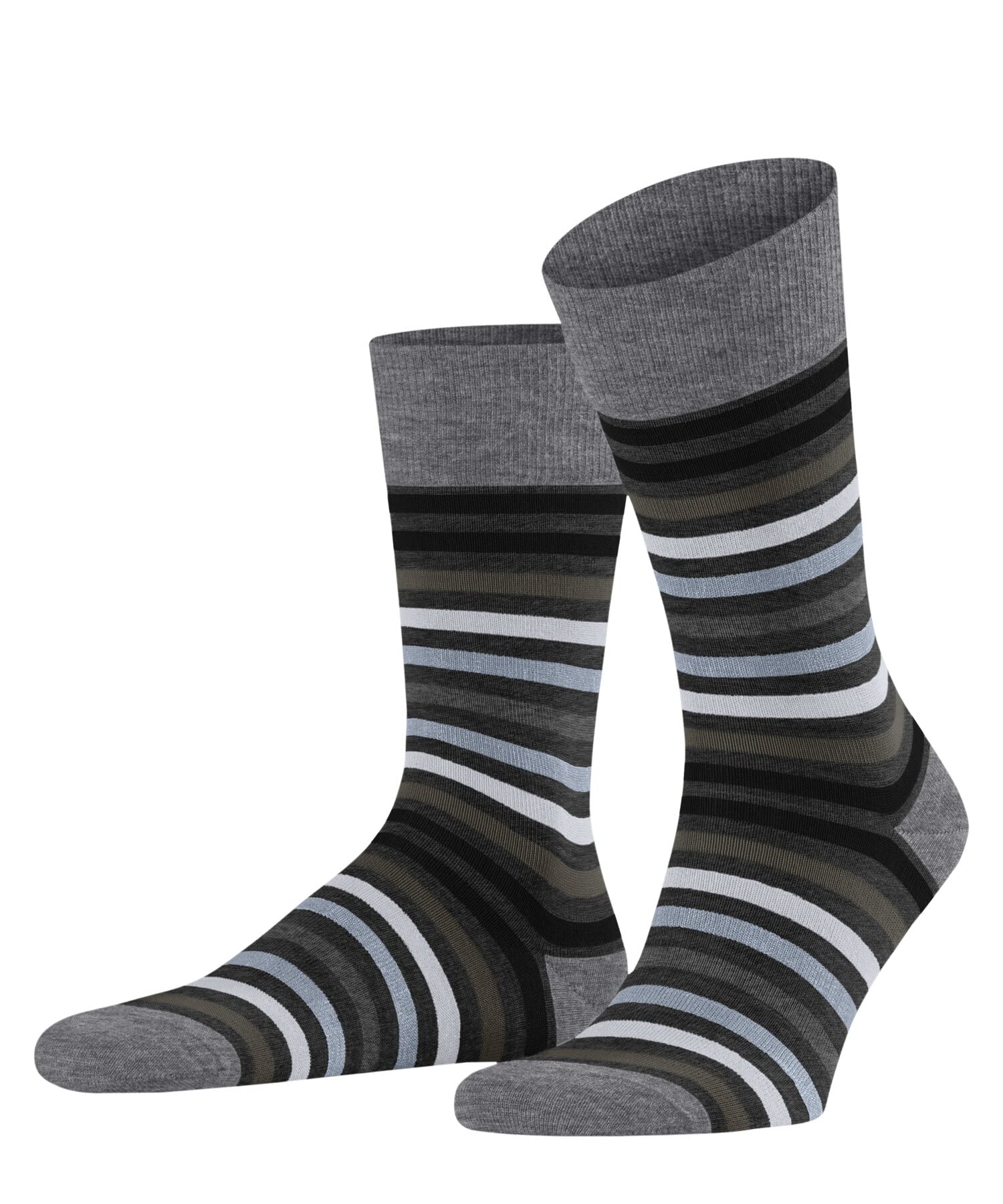 FALKE Men's Tinted Stripe Socks Breathable Climate-Regulating Odour-Neutralising