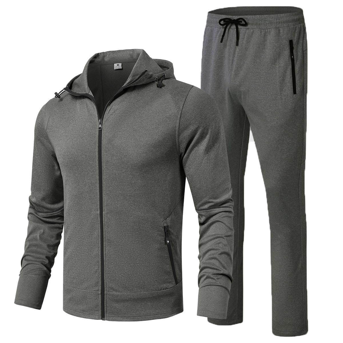 Gopune Men's Tracksuit 2 Pieces Set Hoodie Sweatsuits Full Zip Athletic Jogging 