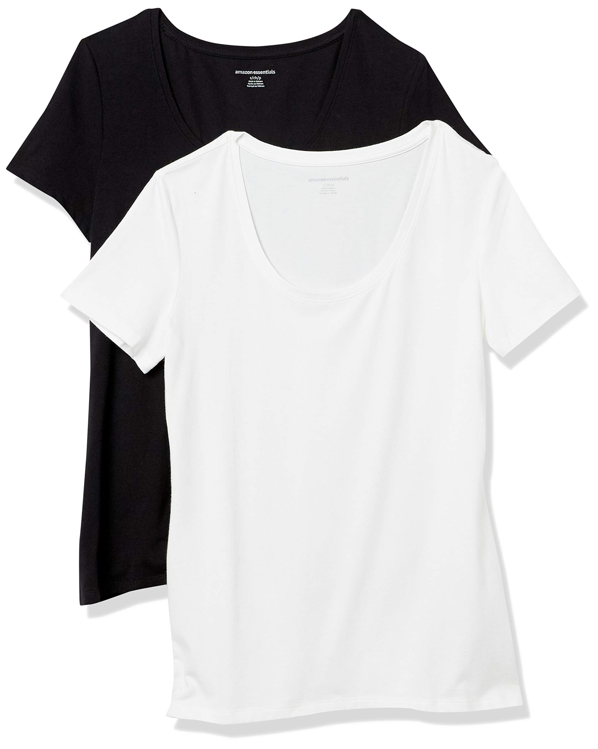 Amazon Essentials Women's Classic Fit Short Sleeve Round Neck T-Shirt (Available