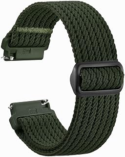 WOCCI Bracelets de Montre en Nylon Tissé Doux avec Boucle Coulissante, Adaptés aux Petits et Grands Poignets, Largeur de Bande 18mm 20mm 22mm 24mm