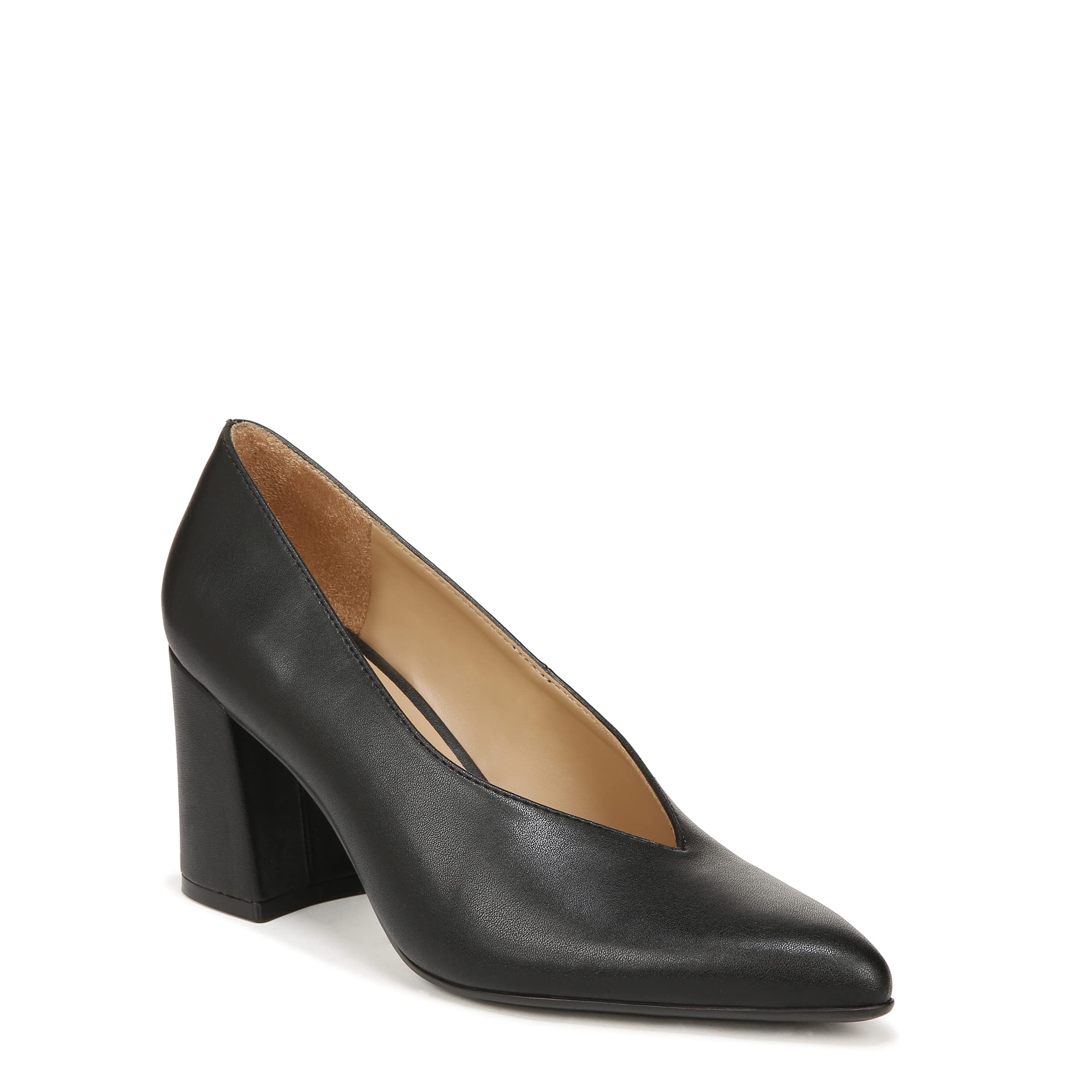 Naturalizer Womens Paden Chunky Heel Pointed Toe Pumps Pump